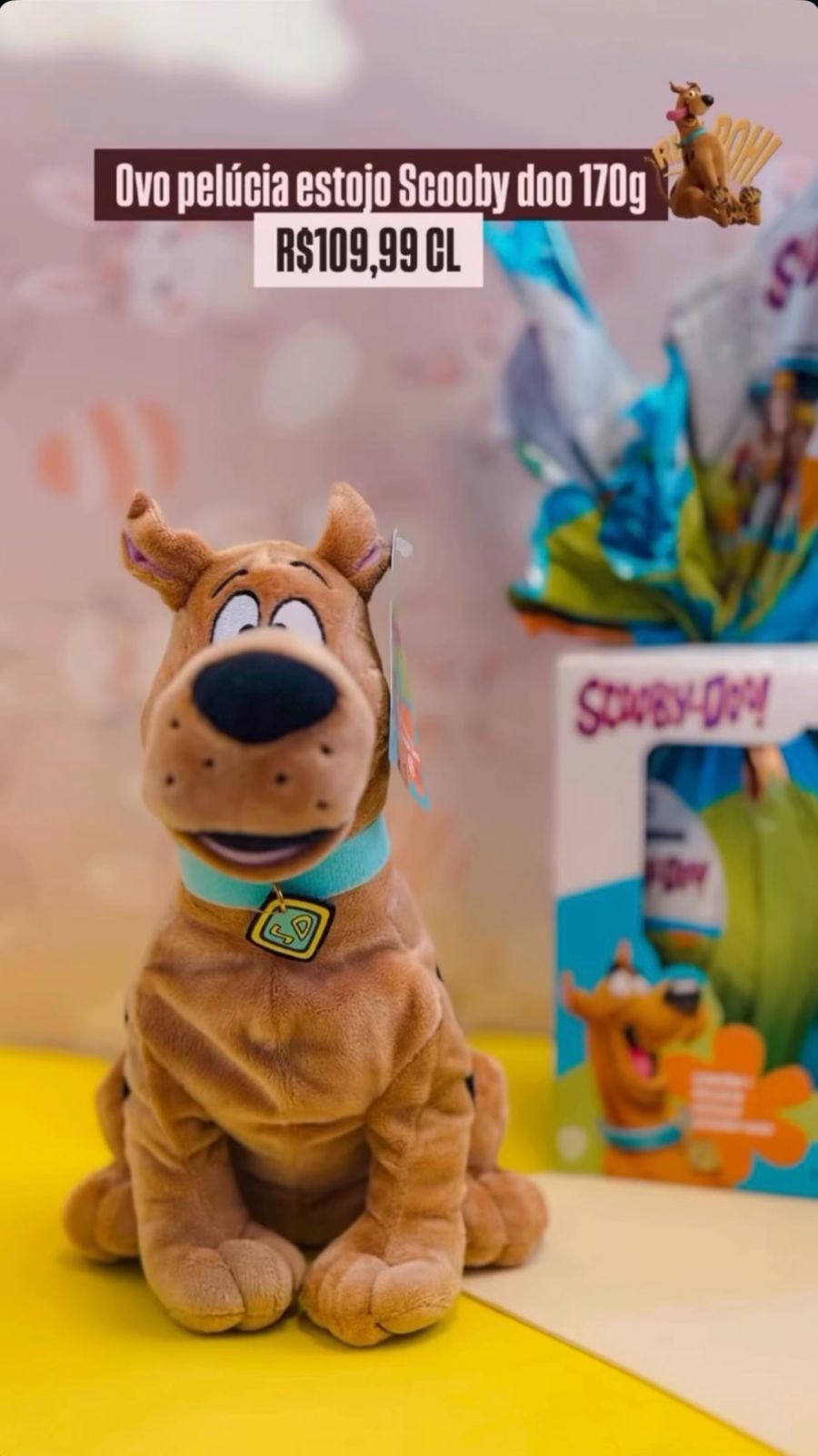 Mistério Doce Deluxe – Scooby-Doo Ovo + Pelúcia Premium
